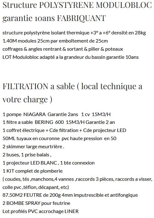 description kit piscine polystyrène MODULOBLOC - 8x4m